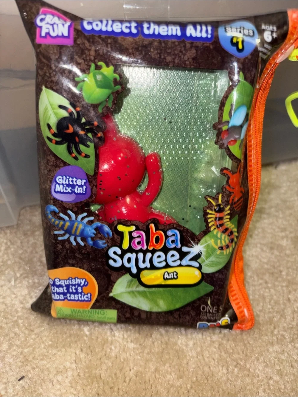 Taba Squeez Stink Bug Sensory Toy - Green